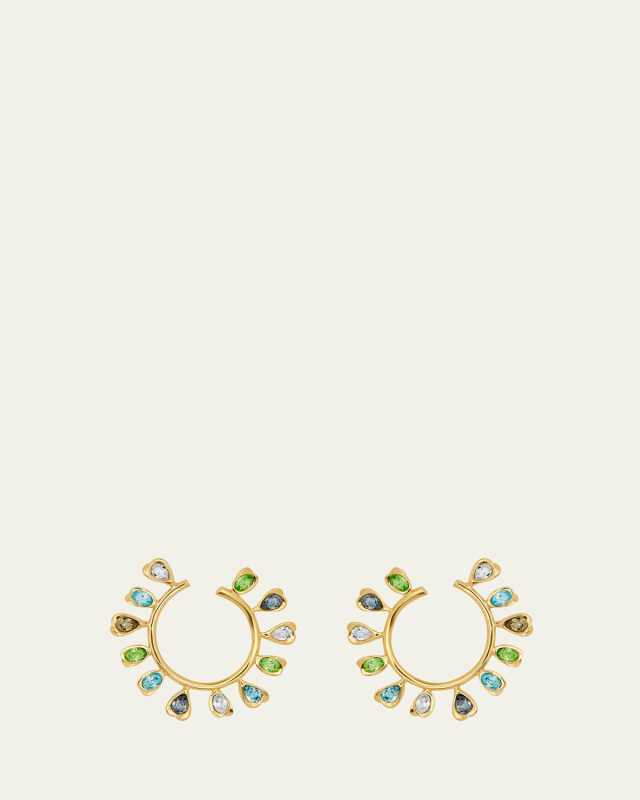 Multicolored Hoop Earrings